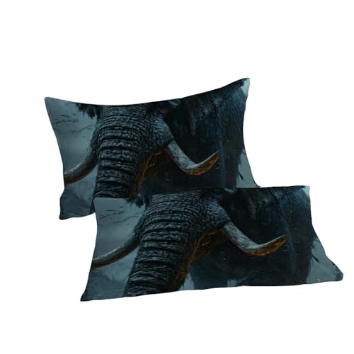 Housse de couette éléphant literie microfibre pour des nuits douces - 7