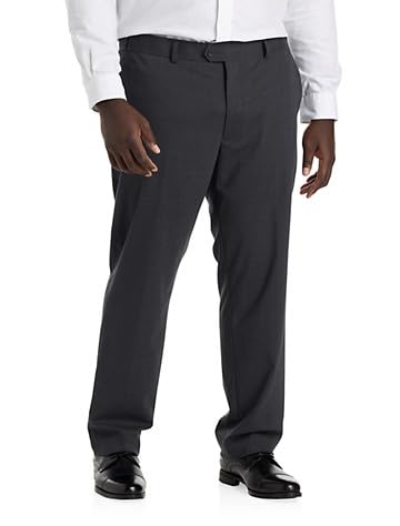 Waist-Relaxer Flat-Front Suit Pants - Main Image