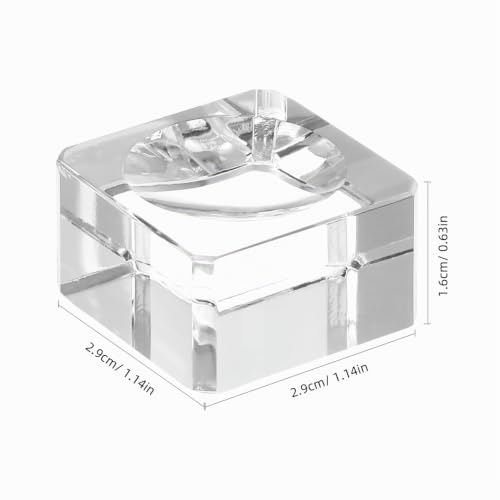BESPORTBLE Kristall Klarer Kugelständer: 3x3x1.6cm Glaskugel Halter Display Basis Für Glaskugel Fotografie Und Dekoration