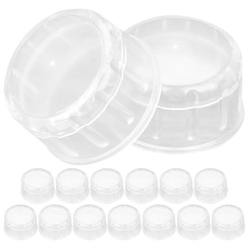 FUNOMOCYA 15pcs Bubble Tea Cup Lid Replacement Plastic Shaker Cup Cover for Milk Tea and Juice Shaker Ideal for Kitchen and Beverage Shop Supplies