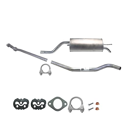 Ferroz Export Ersatz für Auspuff Fiat Grande Punto 1,4 2005-2019 Endschalldämpfer + Rohr + Montagesatz