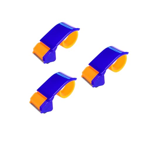 Kit com 3 Aplicador Cortador Suporte Prático Adesiva 45mm Fita