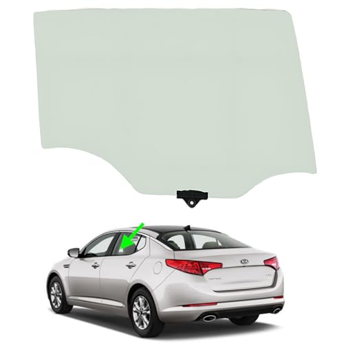 Fits 2011-2015 Kia Optima Driver Left Side Rear Door Window Glass , DOT approved, Tempered, FD24945GTN