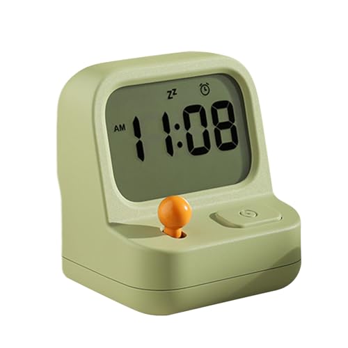 Generico Despertador digital | Pantalla LCD silenciosa sin tictac | Despertador digital de mesita de noche para niños | Habitación tranquila para niños, adolescentes, niñas, niños, ancianos, reloj