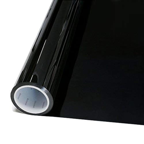 VViViD Static-Cling Non-Adhesive 100% Blackout Automotive Window Vinyl Wrap Privacy Decal (15.9 Inch x 60 Inch)