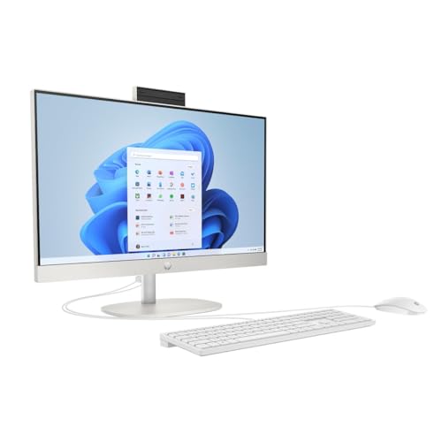 Image of HP 2026 24-cr000 All-in-One Desktop 23.8 inch FHD IPS Touch 8-Core Intel Core i3-N300 Intel UHD Graphics 32GB DDR4 1TB NVMe SSDWIFI AX RJ45 HDMIv1.4 Webcam Keyboard Mouse Windows 10 Homew /RE USB