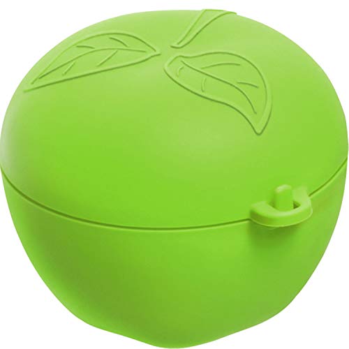 Rotho Fun Apfelbox, Kunststoff (PP) BPA-frei, grün, 0.55l (12.4 x 11.0 x 9.5 cm)