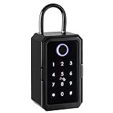 Wasserdichter Schlüsseltresor mit Bluetooth, WLAN, digitaler Schlüsselkasten mit Fingerabdruck-Zugang – Fernbedienungsschloss für die Wandmontage
