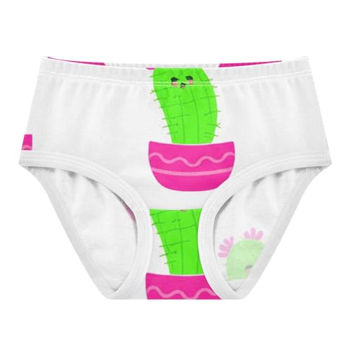 Cute Cacti Plants Funny Girl Panties Cute Girls Underwear Toddler Cotton Designer Kids Undies Briefs 2t