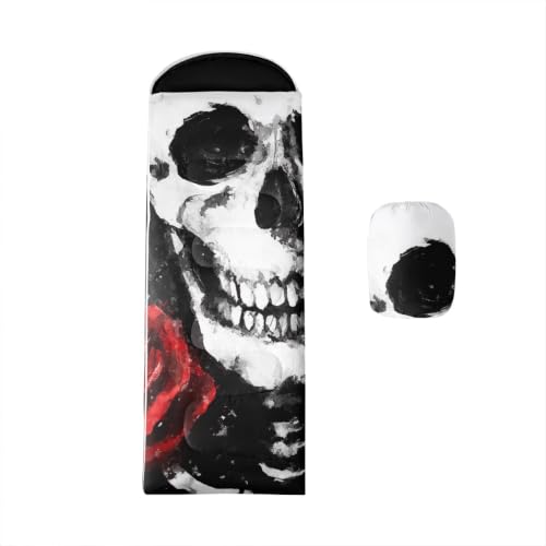 Erosebridal Sugar Skull Sleeping Bag Boho Floral Camping Sleeping Bag miniatura 1