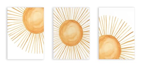 Affiches d'art mural boho sunset pour chambre bébé et déco maison moderne
