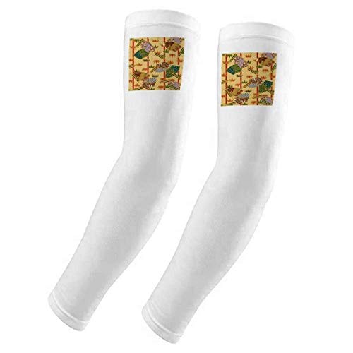 Housse de gants Ukiyo-e protection UV pour fans d'art et activités plein air