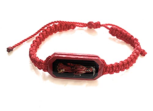 Chavarrieta Red Thread Bracelet Pulsera Roja de hilo de la Santa Muerte, Black4