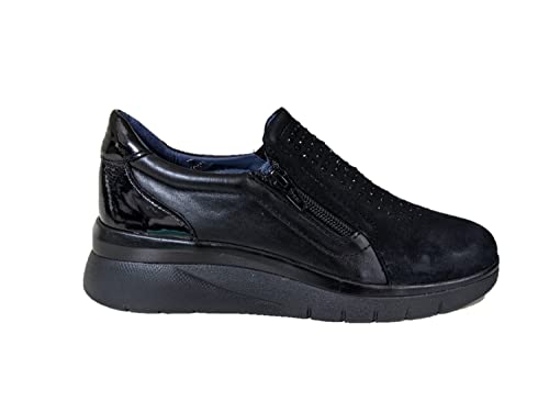 Baskets femme Melluso k55417b noir idéales pour la marche urbaine