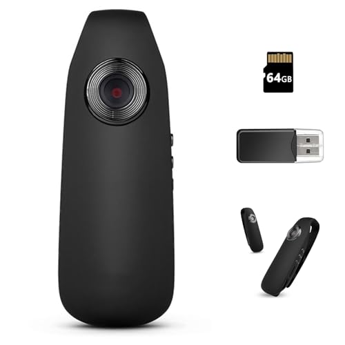 TWWFKK 1080P Mini Body Camera 64GB Sports & Travel Recorder