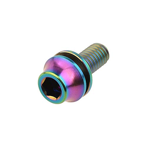 Image of Titanium M5x12mm with Washer Bicycle Water Bottle Cage Bolt 4 Pack