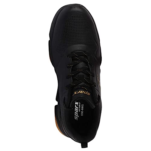 Image of Sparx Mens SM 661 | Enhanced Durability & Soft Cushion | Black Running Shoe - 9 UK (SM 661)