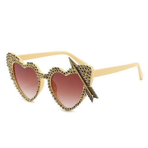 Lunettes de soleil coeur MUTYNE : brillez d'amour avec l'éclat cristal