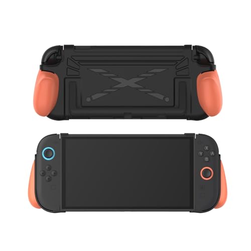 Nexytrix Dockable Grip Case for Switch 2 with 3 Sets of Interchangeable Grips, Ergonomic Protective Hard Shell Cover, Shockproof Anti-Slip Accessories for Handheld Mode - Black by Nexytrix - Used condition - Image 5