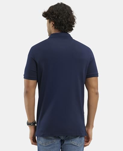 Image of Jockey 3912 Men Super Combed Cotton Rich Solid Half Sleeve Polo T-Shirt