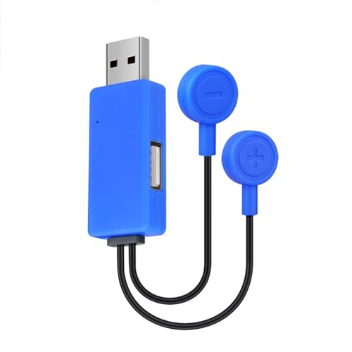 ZnttUu Cargador de batería de iones de litio con función de banco de energía, compacto USB magnético para pilas AA 21700 14500 16340 batería magnética USB