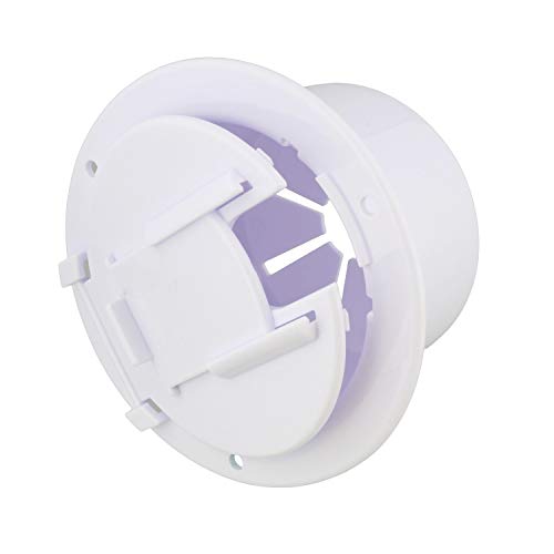 Dumble Round Electric Cable Hatch For 50 Amp Rv Electric Cord – Rv Camper Electric Cord Cover, White #TOP2