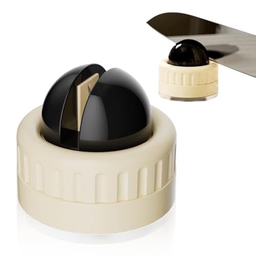 Knife Sharpener Messerschleifer, 2025 Neu Wesentlich Messerschärfer Wolframstahl Schärfen Von Klingen Scharf, Messer Schärfen Profi Küchenutensilien Zum Schärfen Verschiedener Messer (Schwarz)