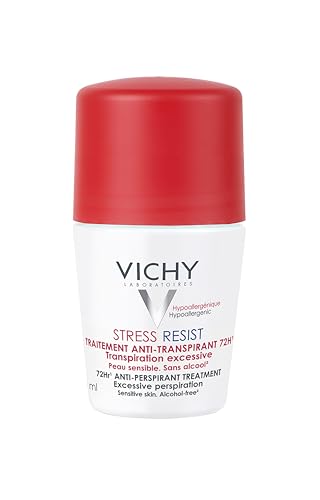 Vichy Deo Stress Resist, Desodorante Roll-on Antitranspirante com Perspicalm, 72h de Proteção, Ação Calmante e Controle de Odor e Suor Excessivo, 50ml