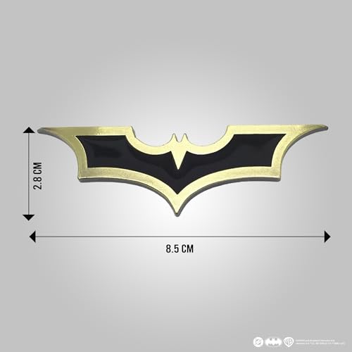 Image of Involve DC Batman Emblem 3D Metal Car Badge- Stylish Logo for Cars & Bikes | Emblems | Trunk Rear Fender | Emblem compataibe with Tailgate | Side Sticker Badge | Car Decals