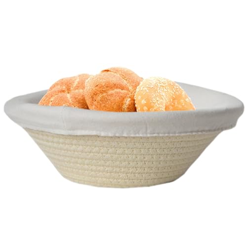 Cesta De Cuerda Redonda Oval De Algodón, Kit De Arranque De Levadura | Accesorios De Fabricación De Ollas, Cestas De Prueba Para Herramientas De Pasta Artesanal, Suministros De Sistema De Gadgets