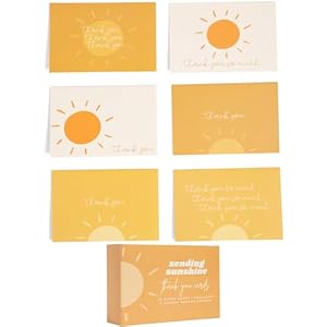 Baby Shower Thank You Cards with Envelopes 4×6 Here Comes the Son Boho Thank You Cards 30 Pack | First Trip Around the Sun Note Cards – You Are My Sunshine Thank You Cards Ray of Sunshine Baby Shower