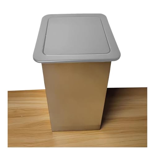 Caneca de basura empotrada de acero inoxidable cuadrada