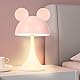 MARZIUS Wiederaufladbare Mausform LED Dimmbare Touch Schreibtischlampe Lesen Nachtlicht Niedliche Nachttischlampe (Rosa)