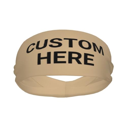Image of Custom Sports Headband Custom Sweatband Bandana Add Your Image Logo Text Number. Bulk Custom Men Or Women Moisture Wicking Ventilate Elastic ﻿Headband