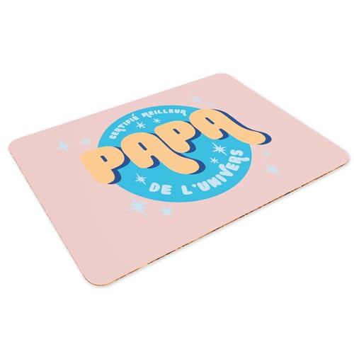 Sets de table souples en liège napperons rose grand format 39x28cm