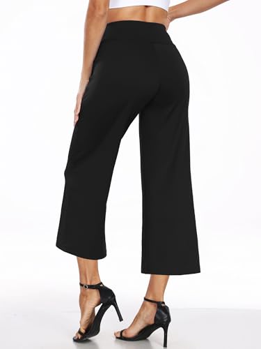 CADMUS High Waist Yoga Pants Women Wide Leg Pants with Pockets Stretch Dress Casual Lounge Petite/Regular/Tall3