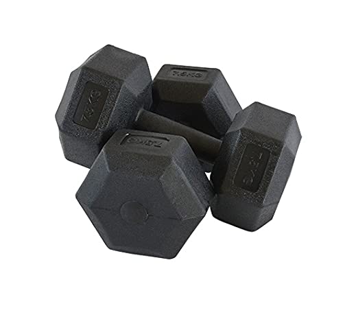 Musclen Fitness Black 10Kg Pvc Hex Dumbbells Set, 1 Pair Dumbbells (5Kgx2), (HEXPVCDM-5kgx2) (B09H3GQHD5) Amazon Price History, Amazon Price Tracker