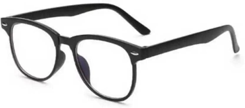 GenericAIM Transparent Clear Zero Power UV Protected Silver Oval Sunglasses/Spectacles For Men & Women