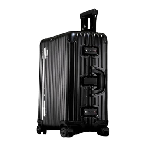 Suitcase All-aluminum Magnesium Alloy Trolley Case Metal Suitcase Universal Wheel Boarding Case 24-inch Suitcase Luggage(X,F)