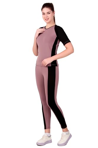 Image of Benzos Women's Body Fitted Gym Running Sports Track Suit | Regular Casual Fit | Track Suit for Girls & Women | Fabric - Polyester Blend