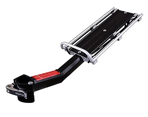 Universal Fahrrad Gepäckträger für hinten | Belastbarkeit: 9 kg | Aluminum Sattelstütze | Citybike Taschenträger | Mountainbike Gepäck Träger mit Schnellspanner | Farbe Schwarz | Fahrrad Zubehör Universal Fahrrad Gepäckträger für hinten | Belastbarkeit: 9 kg | Aluminum Sattelstütze | Citybike Taschenträger | Mountainbike Gepäck Träger mit Schnellspanner | Farbe Schwarz | Fahrrad Zubehör