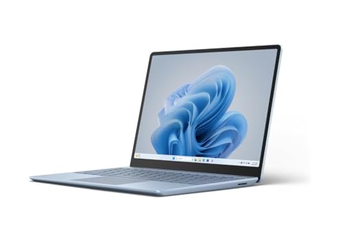 Image of Microsoft Surface Laptop Go 3 (2023) - 12.4-inch Touchscreen, Intel i5-1235U, 8GB RAM, 256GB SSD, Windows 11, Ice Blue (Renewed)