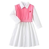 J·E Sterguard Little Girls Clothes Size 6T Kids Girl Cotton Long Sleeve Dresses 2 Piece Outfits for Kids Girls' Fashion Shirt Set 0026WP2