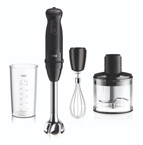 Braun MultiQuick 5 - Minipimer con 21 Velocidades Variables, 1000W, Negro