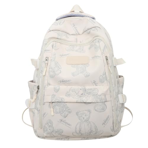 Sac d'école blanc au look étudiant parfait pour les journées de cours