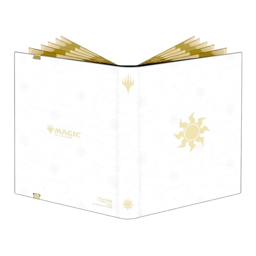 Image of Ultra PRO - Mana 8 9-Pocket PRO-Binder - Plains for Magic: The Gathering, Holds & Protects 360 Standard Sized Cards, Collector's Edition Durable Trading Premium Leatherette Secure Pocket Binder