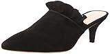 Kitten Heel Ruffle Mule LOEFFLER RANDALL Women\'s Berkley (Suede) Pump, Black, 8 B US