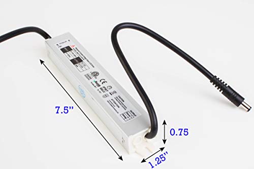 Image of 12v 36w 3A Waterproof Power Supply Driver Transformer 110v to DC Low Voltage for LED Light, Sign Applications IP67 (36)