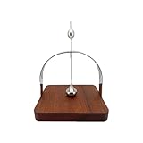 Servilletero de madera con brazo pesado, dispensador de servilletas cuadrado de madera para cocina, cóctel, bar, comedor (soporte de papel arqueado, modelo A)