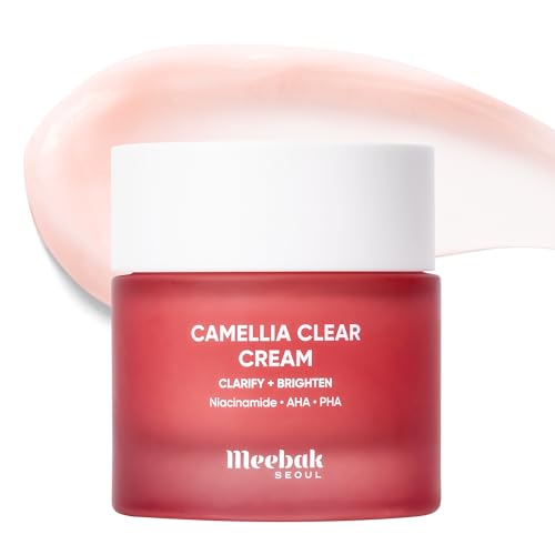 Meebak Camellia Clear Cream with 5% Niacinamide, PHA & AHA Exfoli...